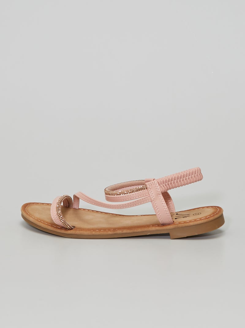 Sandali con strass ROSA - Kiabi
