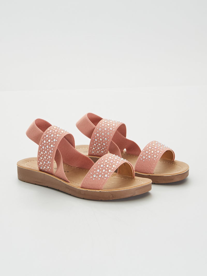 Sandali con strass ROSA - Kiabi