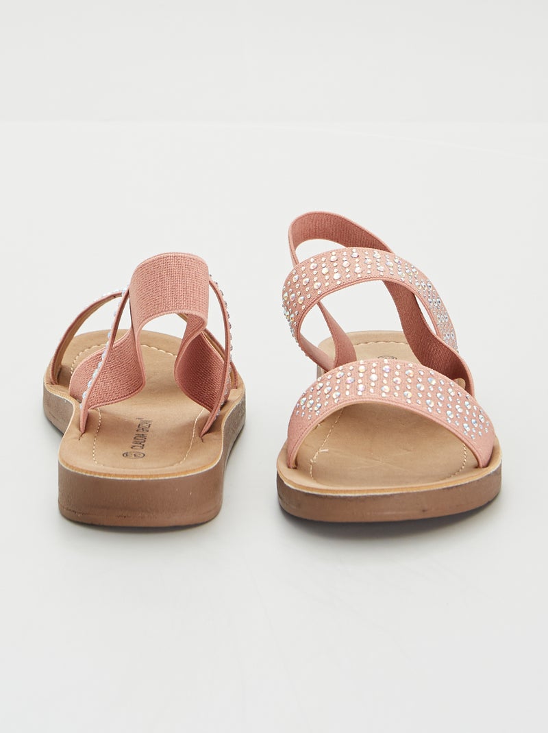 Sandali con strass ROSA - Kiabi