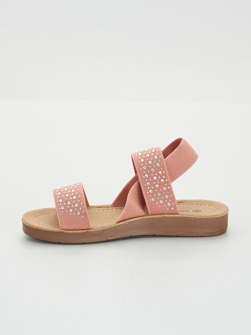 Sandali con strass ROSA - Kiabi