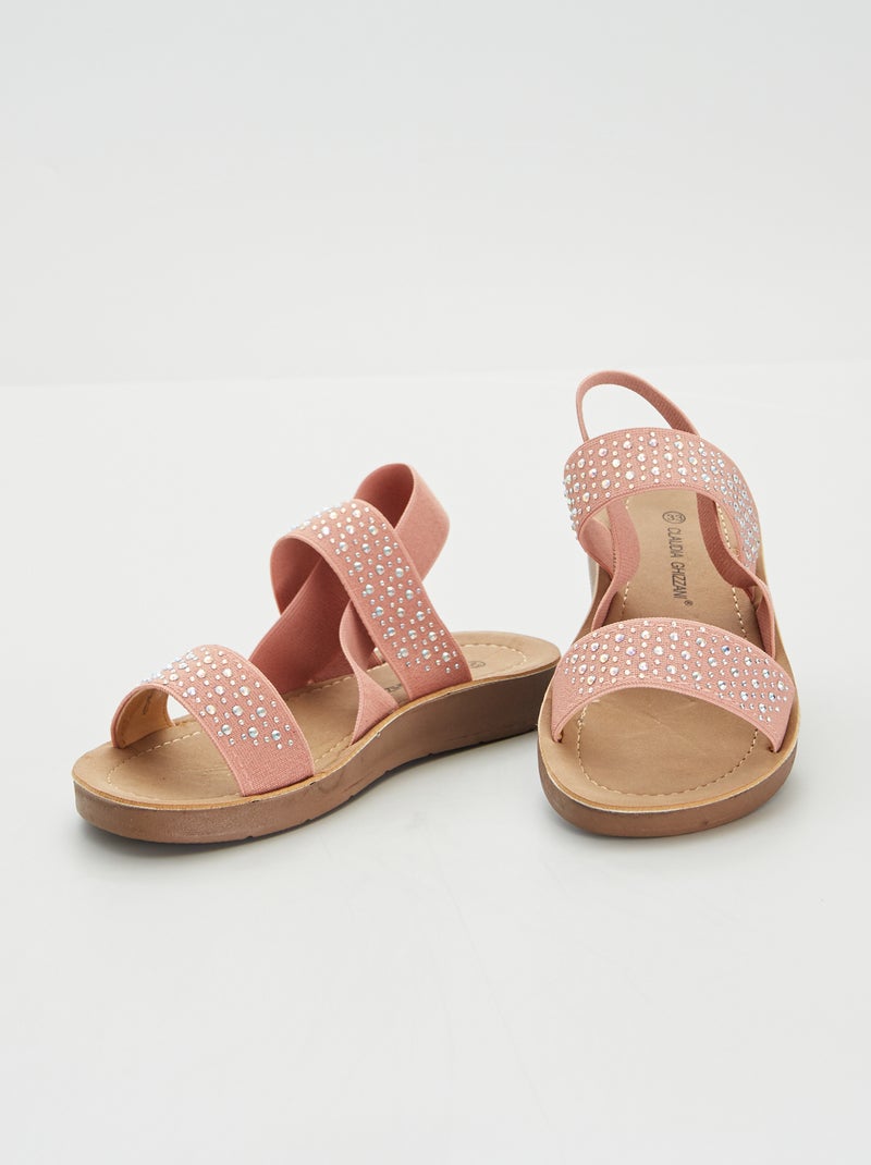 Sandali con strass ROSA - Kiabi