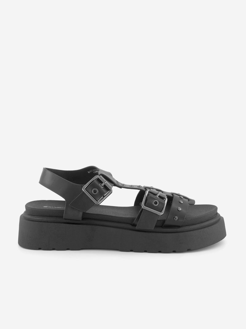 Sandali con suola platform Nero - Kiabi