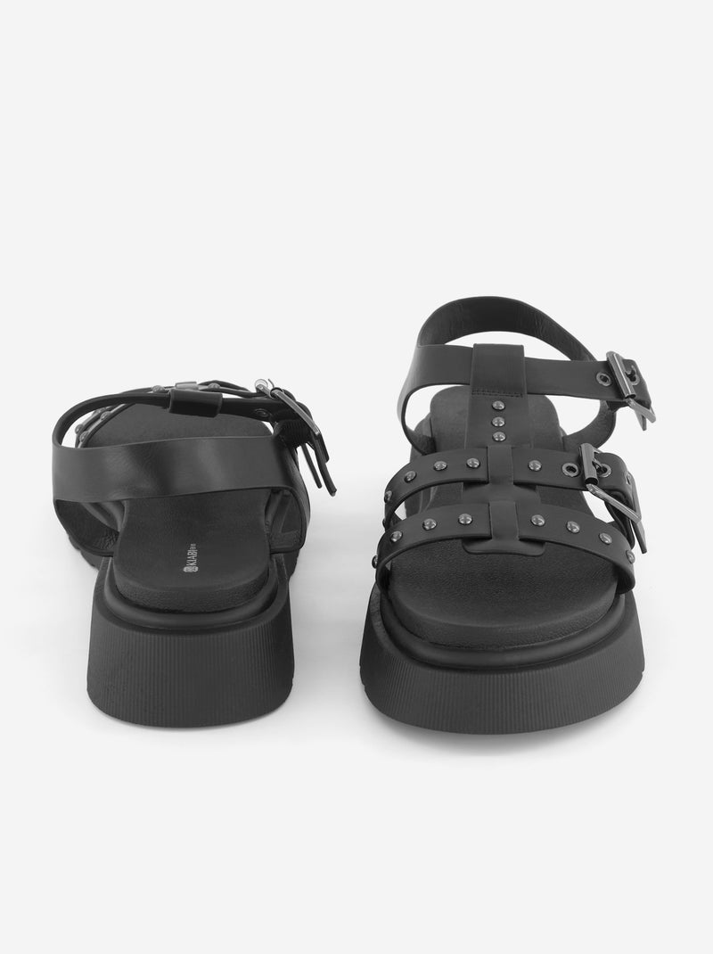 Sandali con suola platform Nero - Kiabi
