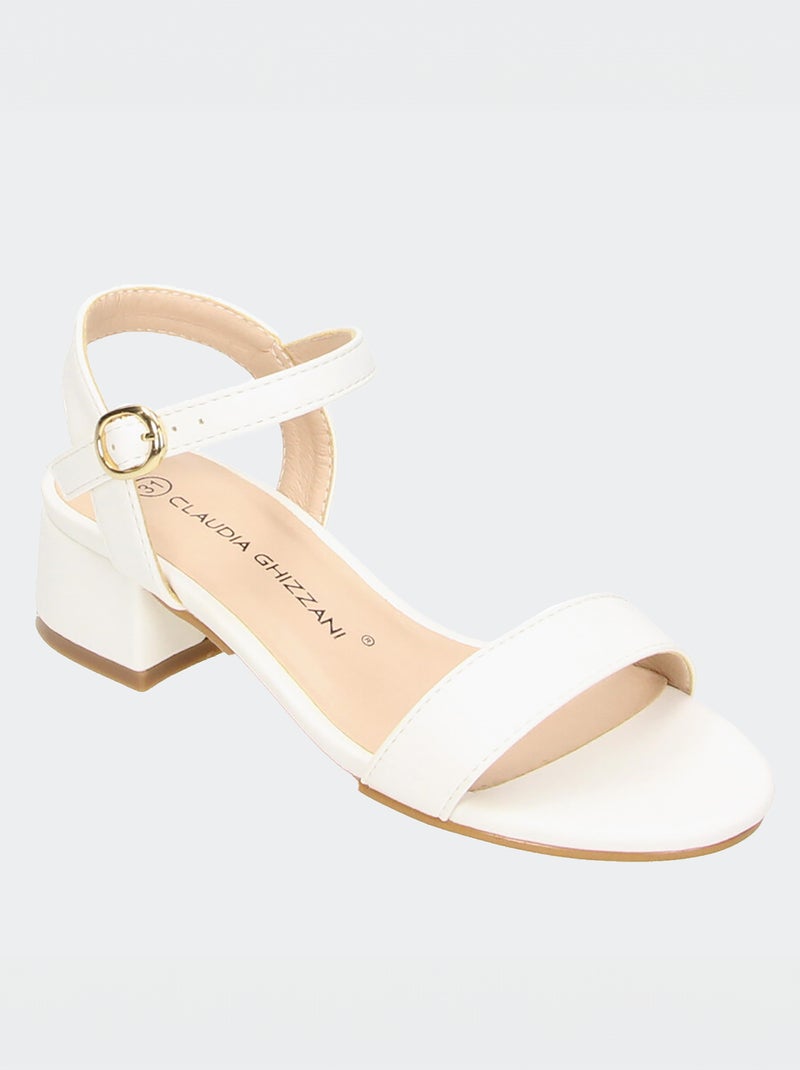 Sandali con tacco BIANCO - Kiabi