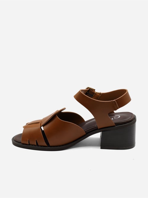 Sandali con tacco, cinturino e fibbia - Kiabi Sandali con tacco, cinturino e fibbia - Kiabi