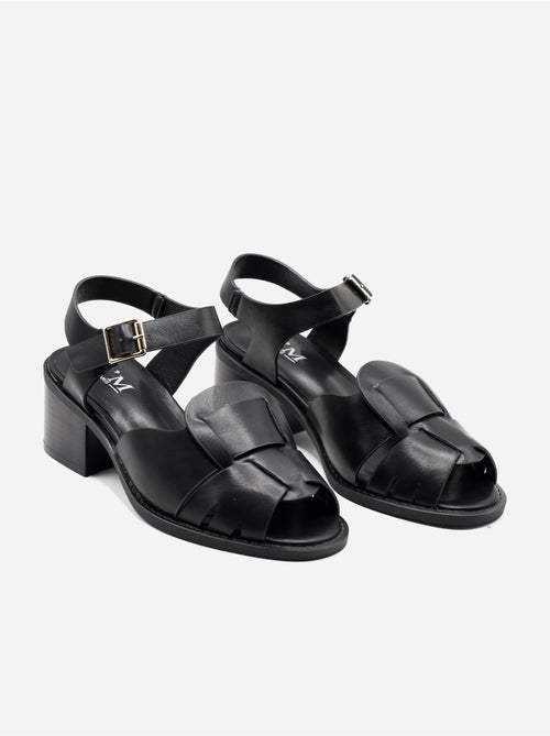 Sandali con tacco, cinturino e fibbia - Kiabi Sandali con tacco, cinturino e fibbia - Kiabi