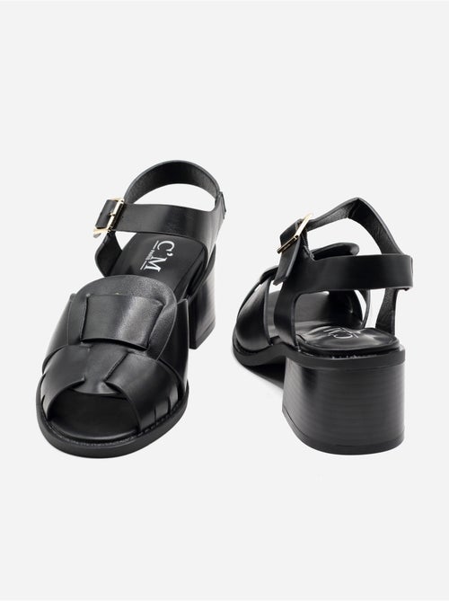 Sandali con tacco, cinturino e fibbia - Kiabi Sandali con tacco, cinturino e fibbia - Kiabi
