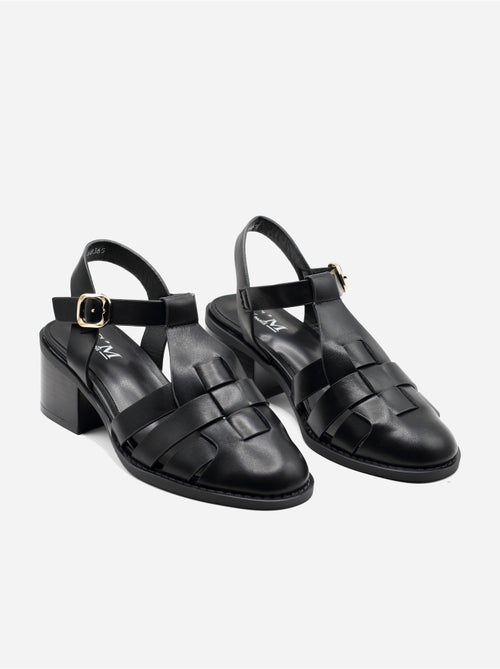 Sandali con tacco, cinturino e fibbia - Kiabi Sandali con tacco, cinturino e fibbia - Kiabi