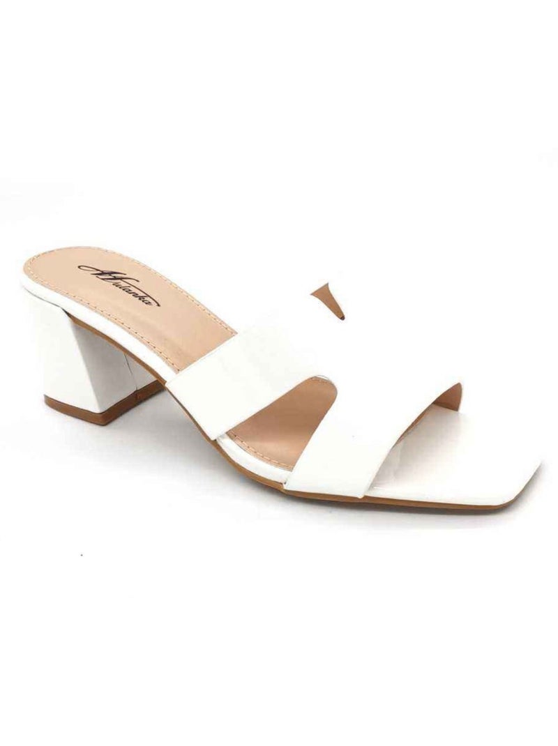 Sandali con tacco Kebello Bianco - Kiabi