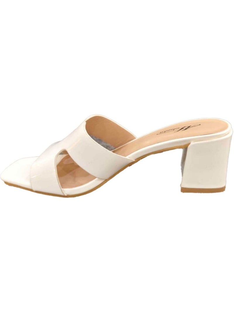 Sandali con tacco Kebello Bianco - Kiabi