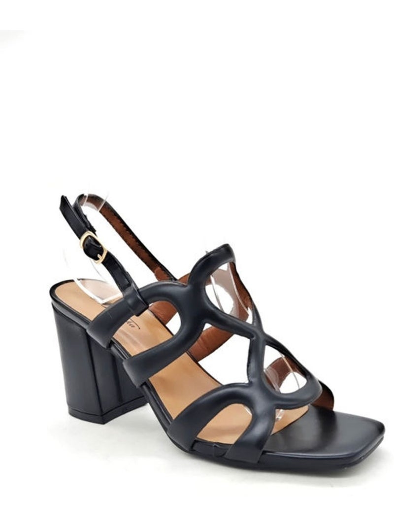 Sandali con tacco Kebello Nero Nero - Kiabi
