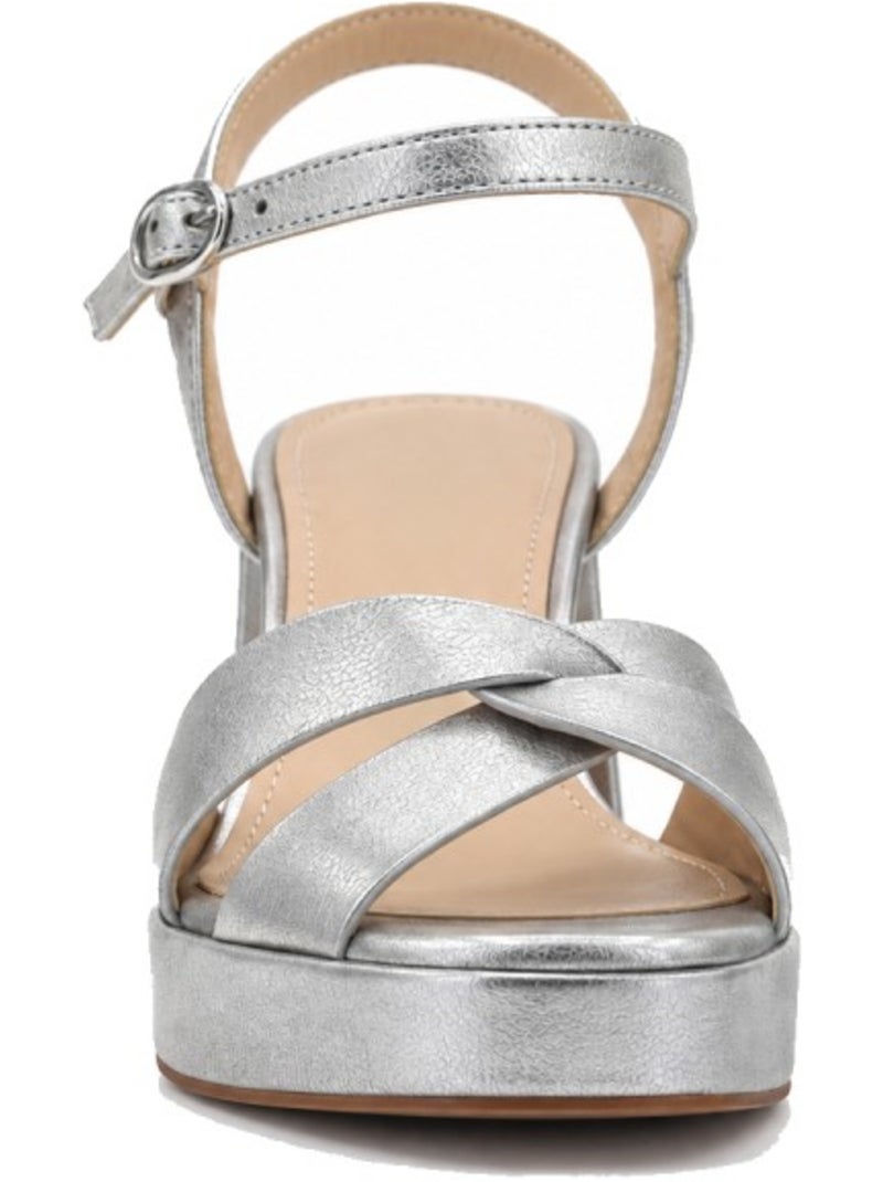 Sandali con tacco materiale sintetico montevita Argento - Kiabi