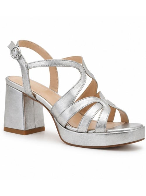Sandali con tacco materiale sintetico montevita - Kiabi Sandali con tacco materiale sintetico montevita - Kiabi