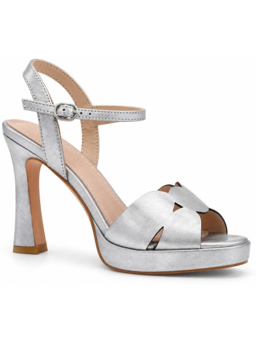 Sandali con tacco materiale sintetico montevita - Kiabi Sandali con tacco materiale sintetico montevita - Kiabi