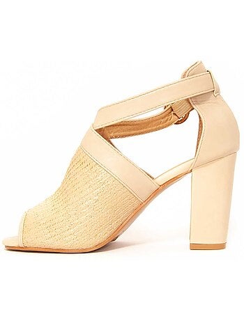 Sandali Con Tacco Materiale Sintetico Montevita
