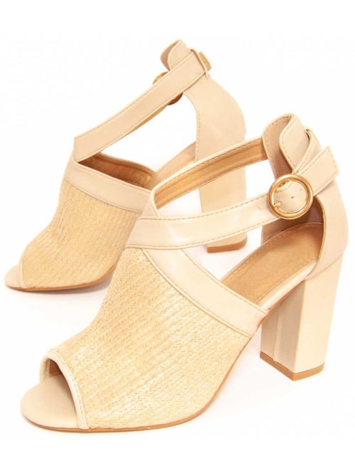 Sandali Con Tacco Materiale Sintetico Montevita - Kiabi