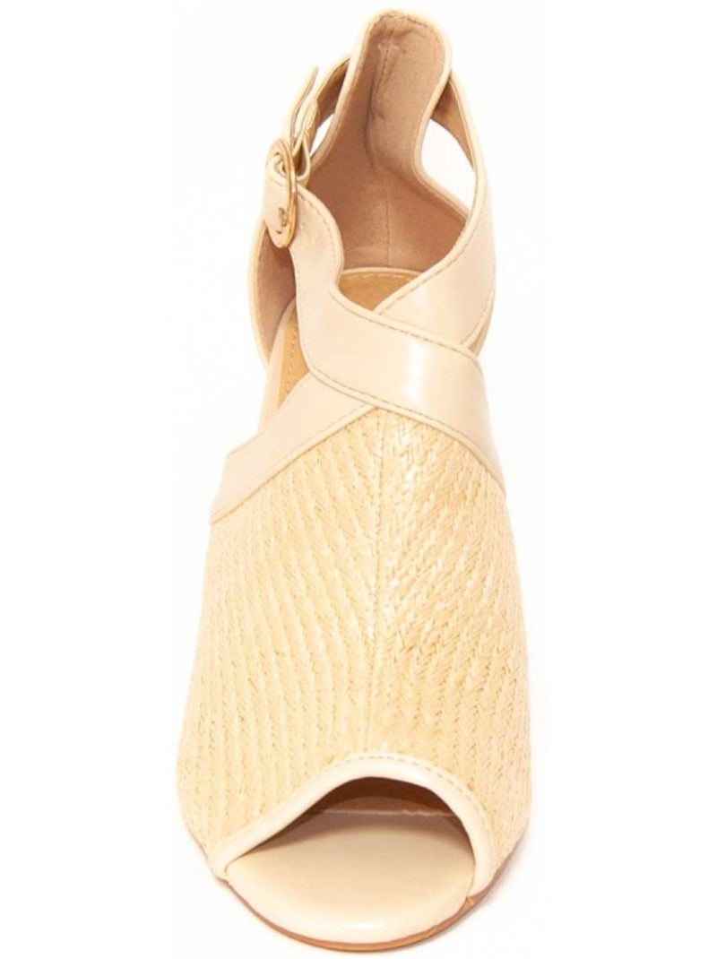 Sandali Con Tacco Materiale Sintetico Montevita Beige - Kiabi