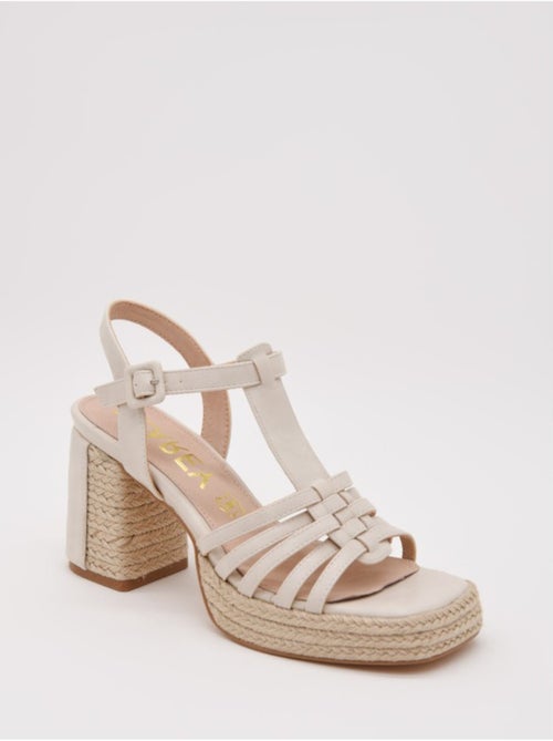 Sandali Con Tacco Materiale Sintetico Montevita - Kiabi
