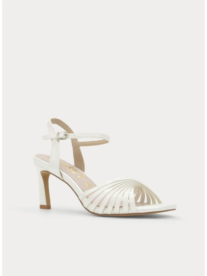 Sandali Con Tacco Materiale Sintetico Montevita Bianco - Kiabi