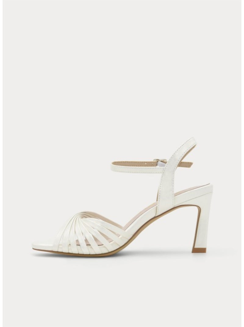Sandali Con Tacco Materiale Sintetico Montevita Bianco - Kiabi