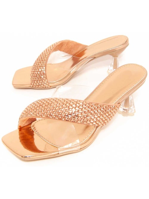 Sandali Con Tacco Materiale Sintetico Montevita - Kiabi