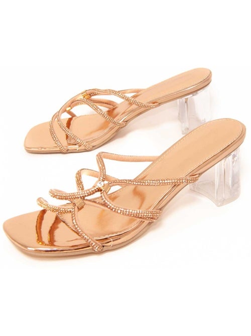 Sandali Con Tacco Materiale Sintetico Montevita - Kiabi Sandali Con Tacco Materiale Sintetico Montevita - Kiabi