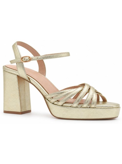 Sandali con tacco materiale sintetico montevita - Kiabi Sandali con tacco materiale sintetico montevita - Kiabi