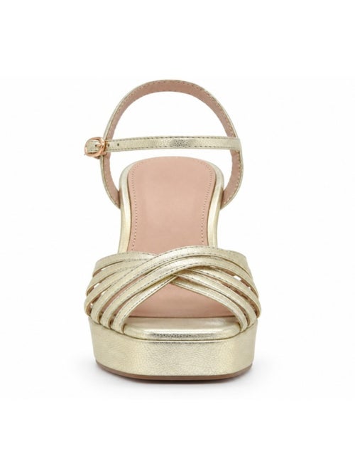 Sandali con tacco materiale sintetico montevita - Kiabi Sandali con tacco materiale sintetico montevita - Kiabi