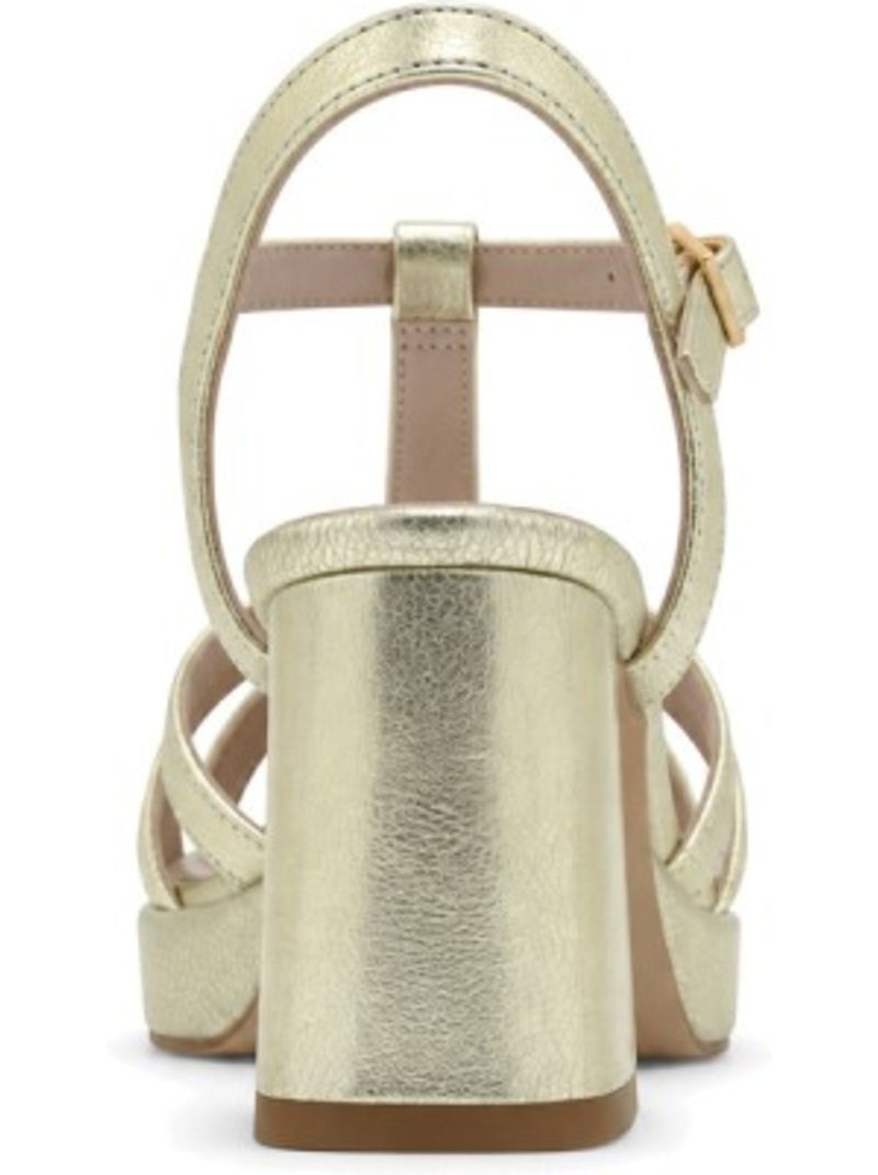 Sandali con tacco materiale sintetico montevita Dorato/Oro - Kiabi