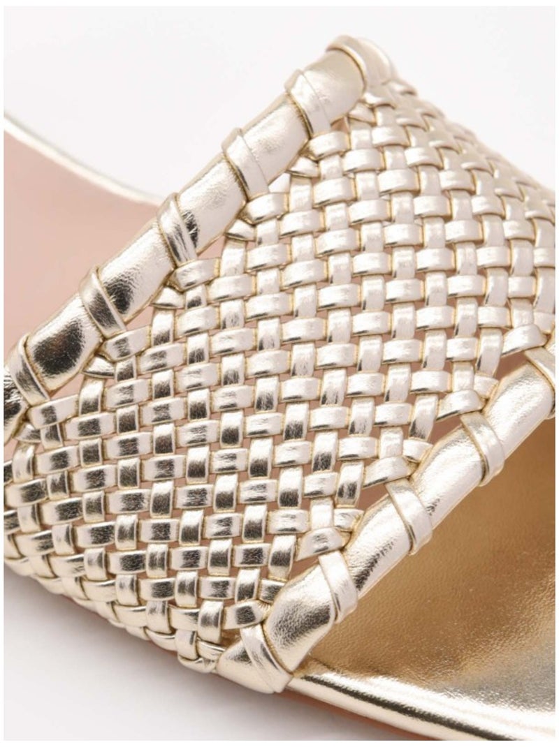 Sandali Con Tacco Materiale Sintetico Montevita Dorato/Oro - Kiabi