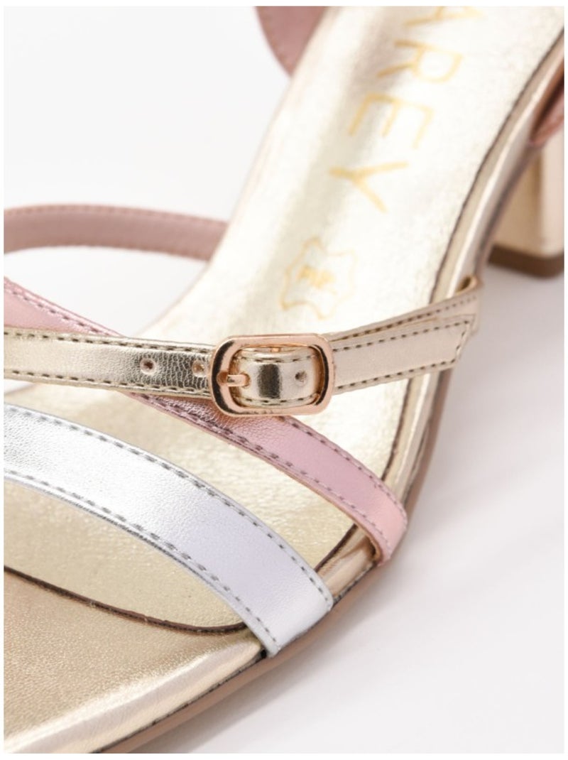 Sandali Con Tacco Materiale Sintetico Montevita Dorato/Oro - Kiabi