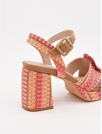 Sandali Con Tacco Materiale Sintetico Montevita