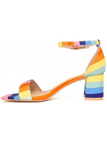 Sandali Con Tacco Materiale Sintetico Montevita