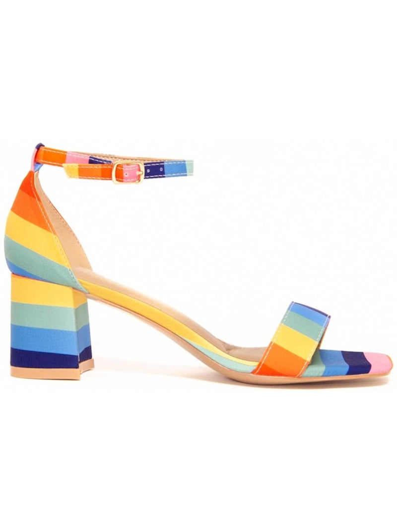 Sandali Con Tacco Materiale Sintetico Montevita Multicolore - Kiabi