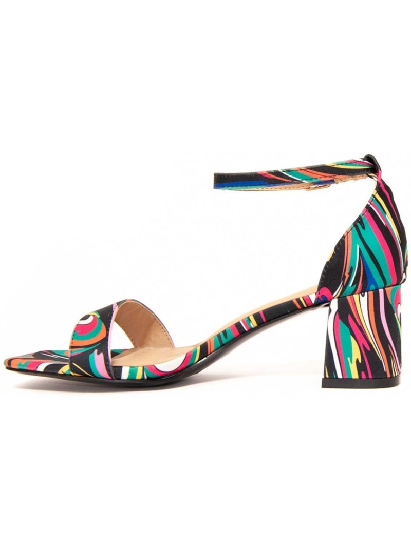 Sandali Con Tacco Materiale Sintetico Montevita Multicolore - Kiabi