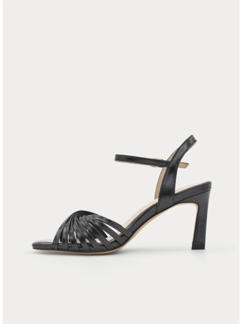 Sandali Con Tacco Materiale Sintetico Montevita Nero - Kiabi