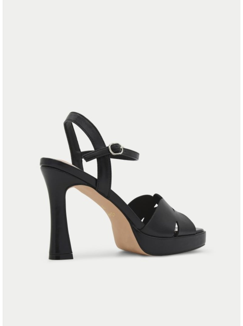 Sandali Con Tacco Materiale Sintetico Montevita Nero - Kiabi