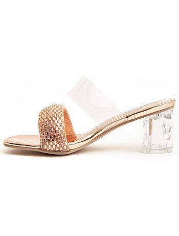 Sandali Con Tacco Materiale Sintetico Montevita