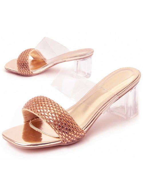 Sandali Con Tacco Materiale Sintetico Montevita - Kiabi