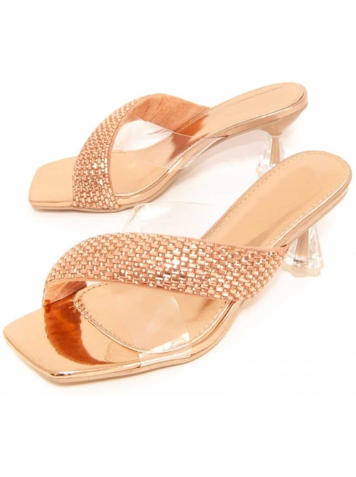 Sandali Con Tacco Materiale Sintetico Montevita - Kiabi Sandali Con Tacco Materiale Sintetico Montevita - Kiabi
