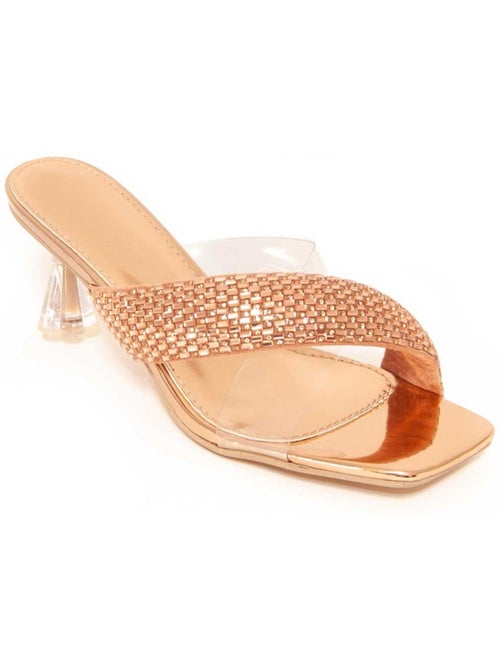 Sandali Con Tacco Materiale Sintetico Montevita - Kiabi Sandali Con Tacco Materiale Sintetico Montevita - Kiabi