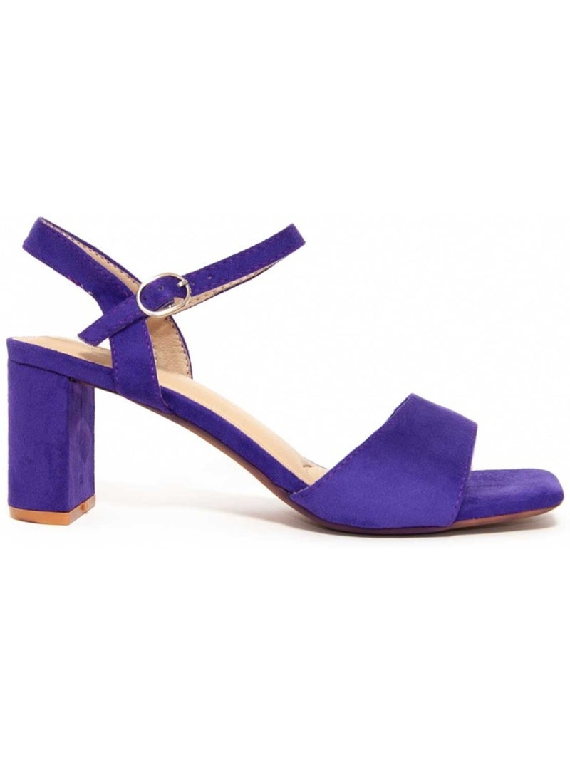 Sandali Con Tacco Materiale Sintetico Montevita Viola - Kiabi