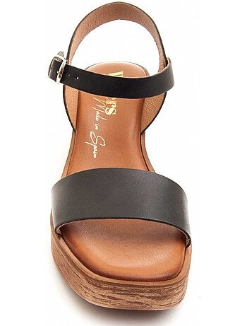 Sandali Con Tacco Pelle Naturale Wikers