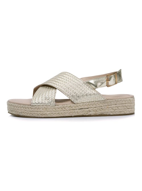 Sandali con un tacco a zeppa di 3,5 cm molto confortevole  Isotoner - Kiabi