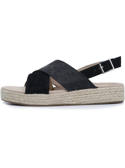 Sandali con un tacco a zeppa di 3,5 cm molto confortevole  Isotoner - Kiabi