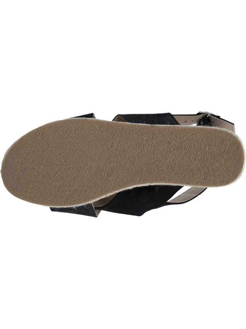 Sandali con un tacco a zeppa di 3,5 cm molto confortevole  Isotoner Nero - Kiabi