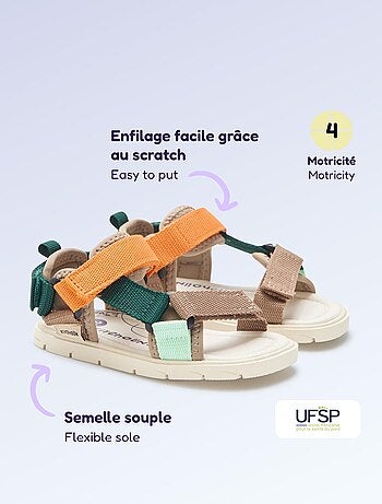 Sandali con velcro motricità 4 'primi passi' - Kitchoun