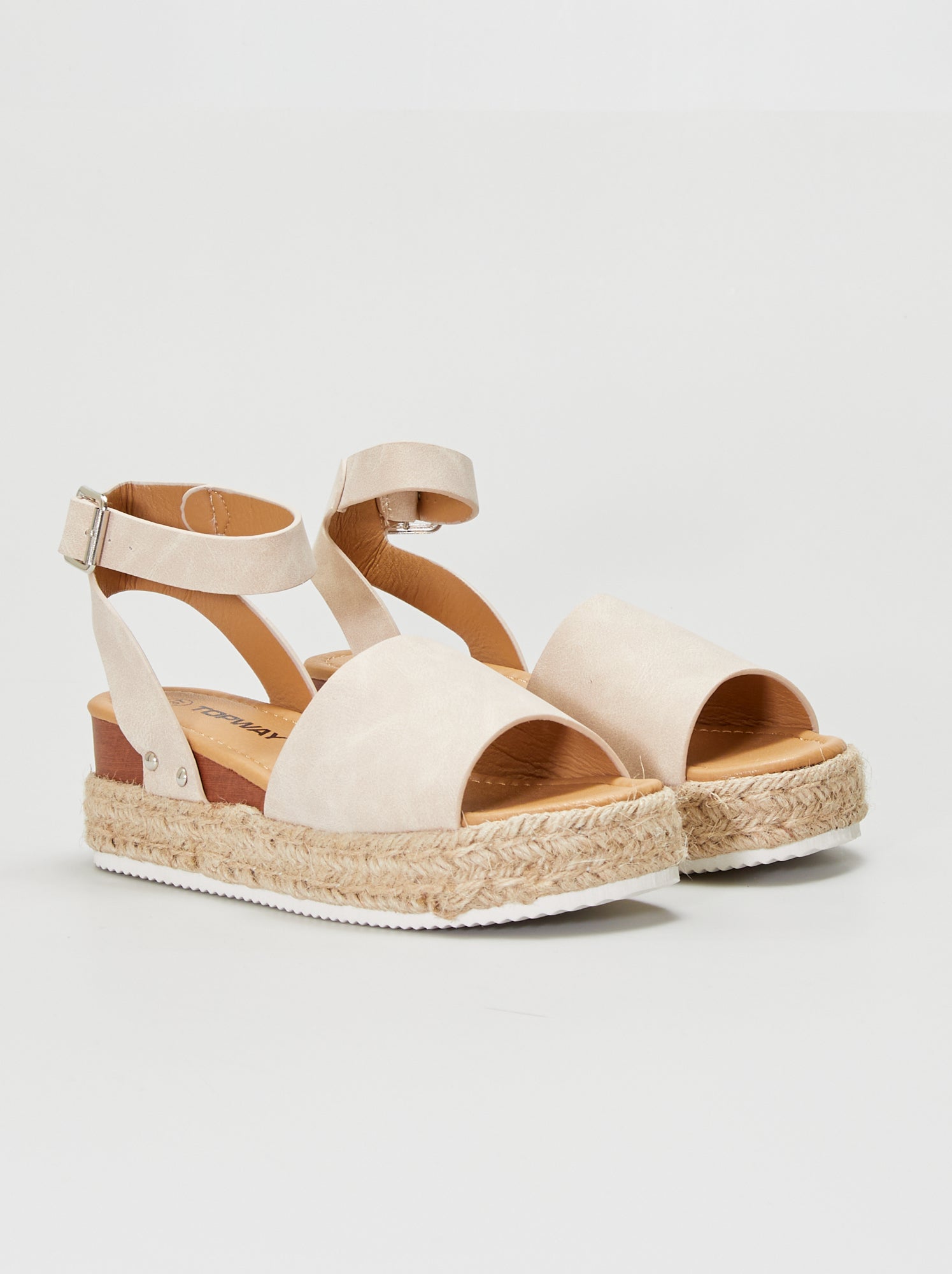 XTI Sandali Con Zeppa - Camel/cognac