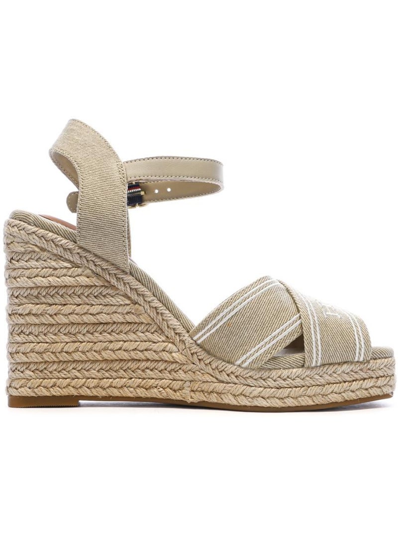 Sandali con Zeppa da Donna Tommy Hilfiger Beige - Kiabi