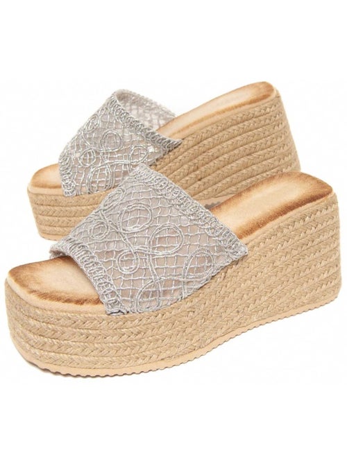 Sandali Con Zeppa Materiale Sintetico Montevita - Kiabi